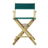 24'' Director's Chair Natural Frame-Hunter Green Canvas - Casual Home