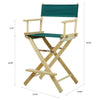 24'' Director's Chair Natural Frame-Hunter Green Canvas - Casual Home