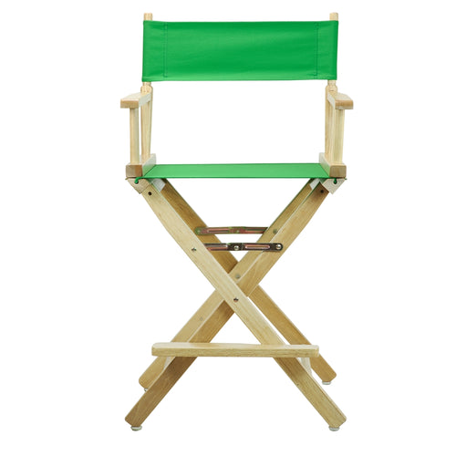 24'' Director's Chair Natural Frame-Green Canvas - Casual Home