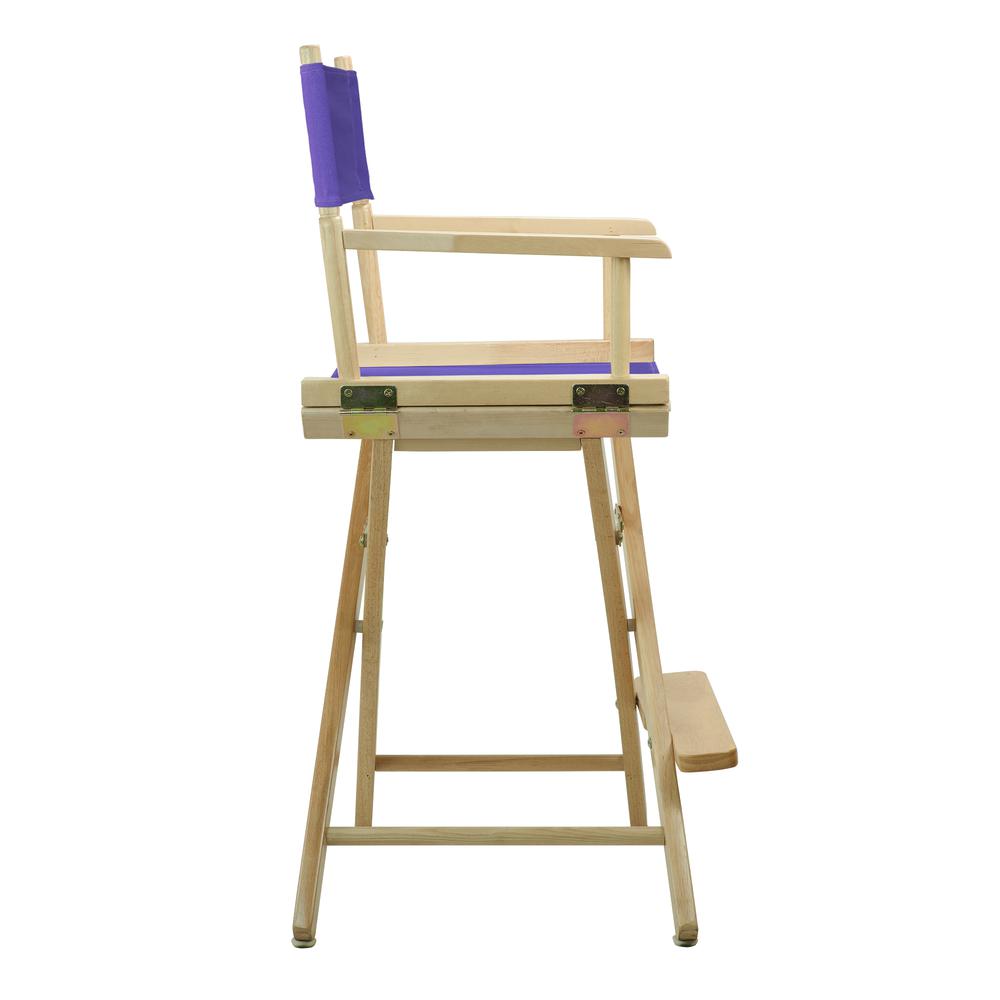 24'' Director's Chair Natural Frame-Purple Canvas - Casual Home
