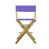24'' Director's Chair Natural Frame-Purple Canvas - Casual Home