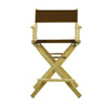 24'' Director's Chair Natural Frame-Brown Canvas - Casual Home