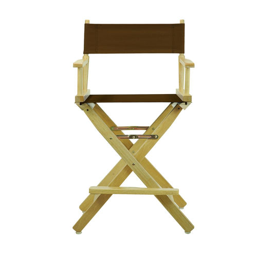 24'' Director's Chair Natural Frame-Brown Canvas - Casual Home