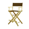 24'' Director's Chair Natural Frame-Brown Canvas - Casual Home