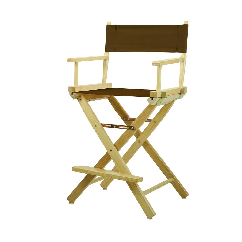 24'' Director's Chair Natural Frame-Brown Canvas - Casual Home
