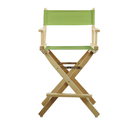 24'' Director's Chair Natural Frame-Lime Green Canvas - Casual Home