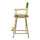 24'' Director's Chair Natural Frame-Lime Green Canvas - Casual Home