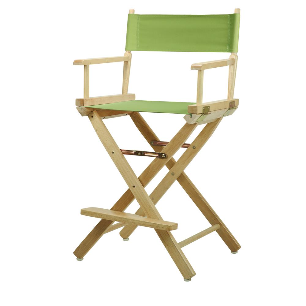 24'' Director's Chair Natural Frame-Lime Green Canvas - Casual Home