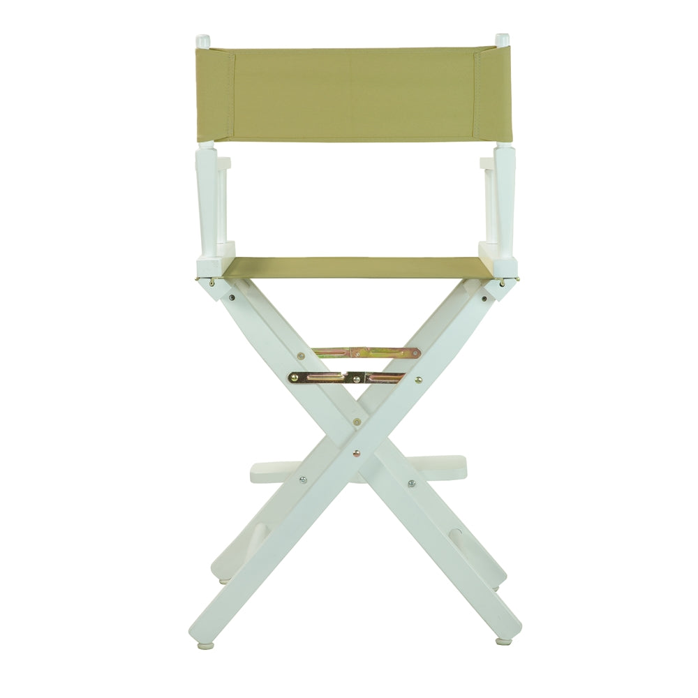 24'' Director's Chair White Frame-Olive Canvas - Casual Home