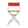 24'' Director's Chair White Frame-Red Canvas - Casual Home