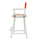 24'' Director's Chair White Frame-Red Canvas - Casual Home