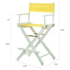 24'' Director's Chair White Frame-Yellow Canvas - Casual Home
