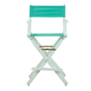 24'' Director's Chair White Frame-Teal Canvas - Casual Home