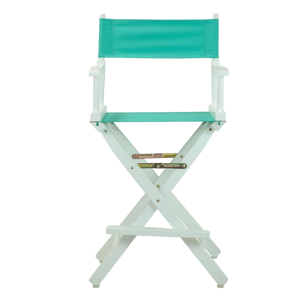24'' Director's Chair White Frame-Teal Canvas - Casual Home