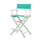 24'' Director's Chair White Frame-Teal Canvas - Casual Home