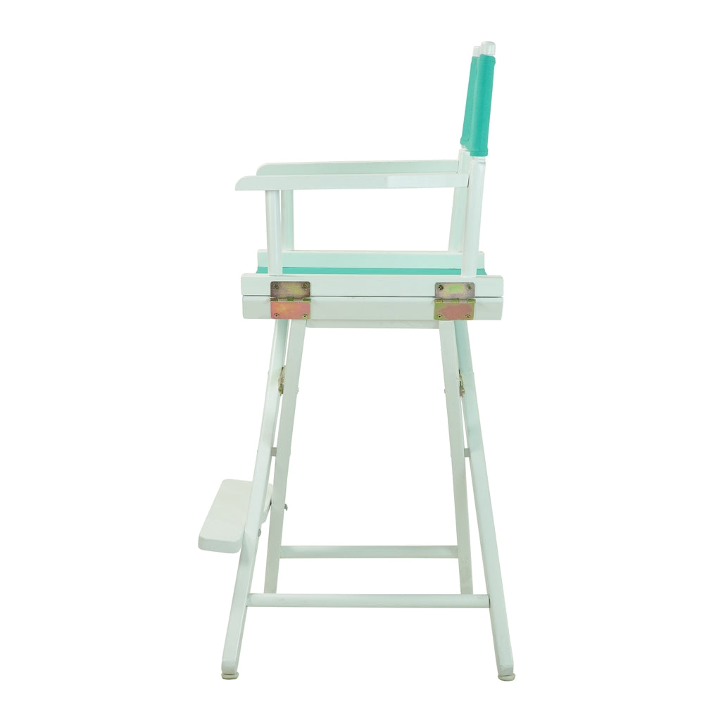 24'' Director's Chair White Frame-Teal Canvas - Casual Home