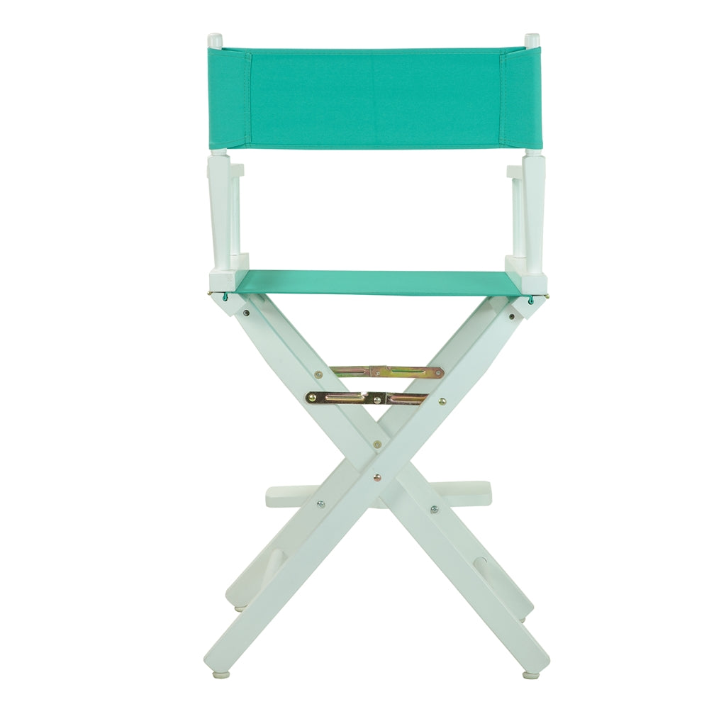 24'' Director's Chair White Frame-Teal Canvas - Casual Home
