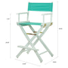 24'' Director's Chair White Frame-Teal Canvas - Casual Home