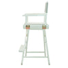 24'' Director's Chair White Frame-Gray Canvas - Casual Home