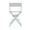 24'' Director's Chair White Frame-Gray Canvas - Casual Home