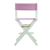 24'' Director's Chair White Frame-Pink Canvas - Casual Home