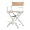 24'' Director's Chair White Frame-Tan Canvas - Casual Home