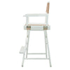 24'' Director's Chair White Frame-Tan Canvas - Casual Home