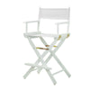 24'' Director's Chair White Frame-White Canvas - Casual Home