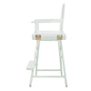 24'' Director's Chair White Frame-White Canvas - Casual Home