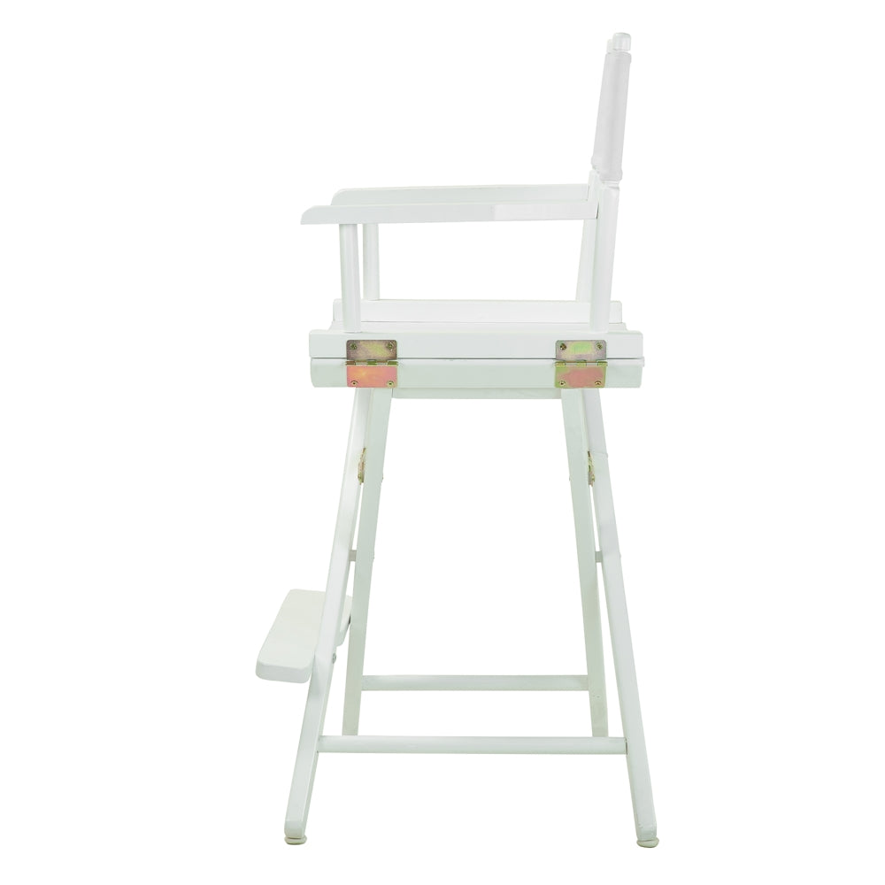 24'' Director's Chair White Frame-White Canvas - Casual Home