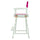 24'' Director's Chair White Frame-Magenta Canvas - Casual Home