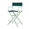 24'' Director's Chair White Frame-Hunter Green Canvas - Casual Home