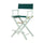 24'' Director's Chair White Frame-Hunter Green Canvas - Casual Home