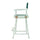 24'' Director's Chair White Frame-Hunter Green Canvas - Casual Home