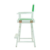 24'' Director's Chair White Frame-Green Canvas - Casual Home