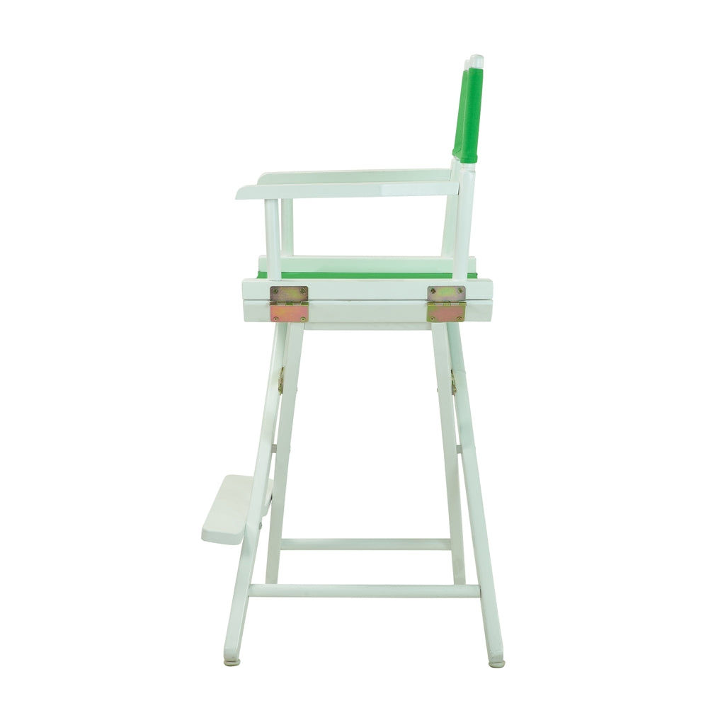 24'' Director's Chair White Frame-Green Canvas - Casual Home