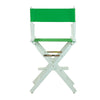 24'' Director's Chair White Frame-Green Canvas - Casual Home
