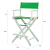 24'' Director's Chair White Frame-Green Canvas - Casual Home