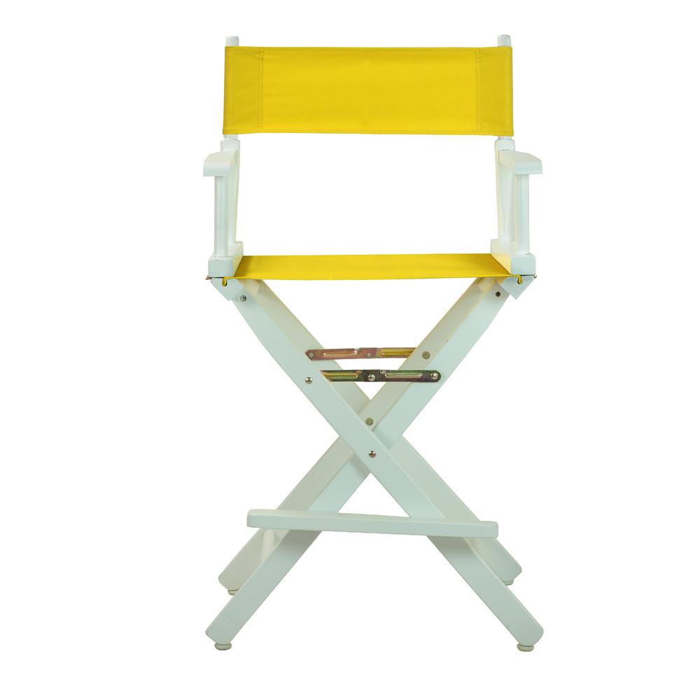 24'' Director's Chair White Frame-Gold Canvas - Casual Home