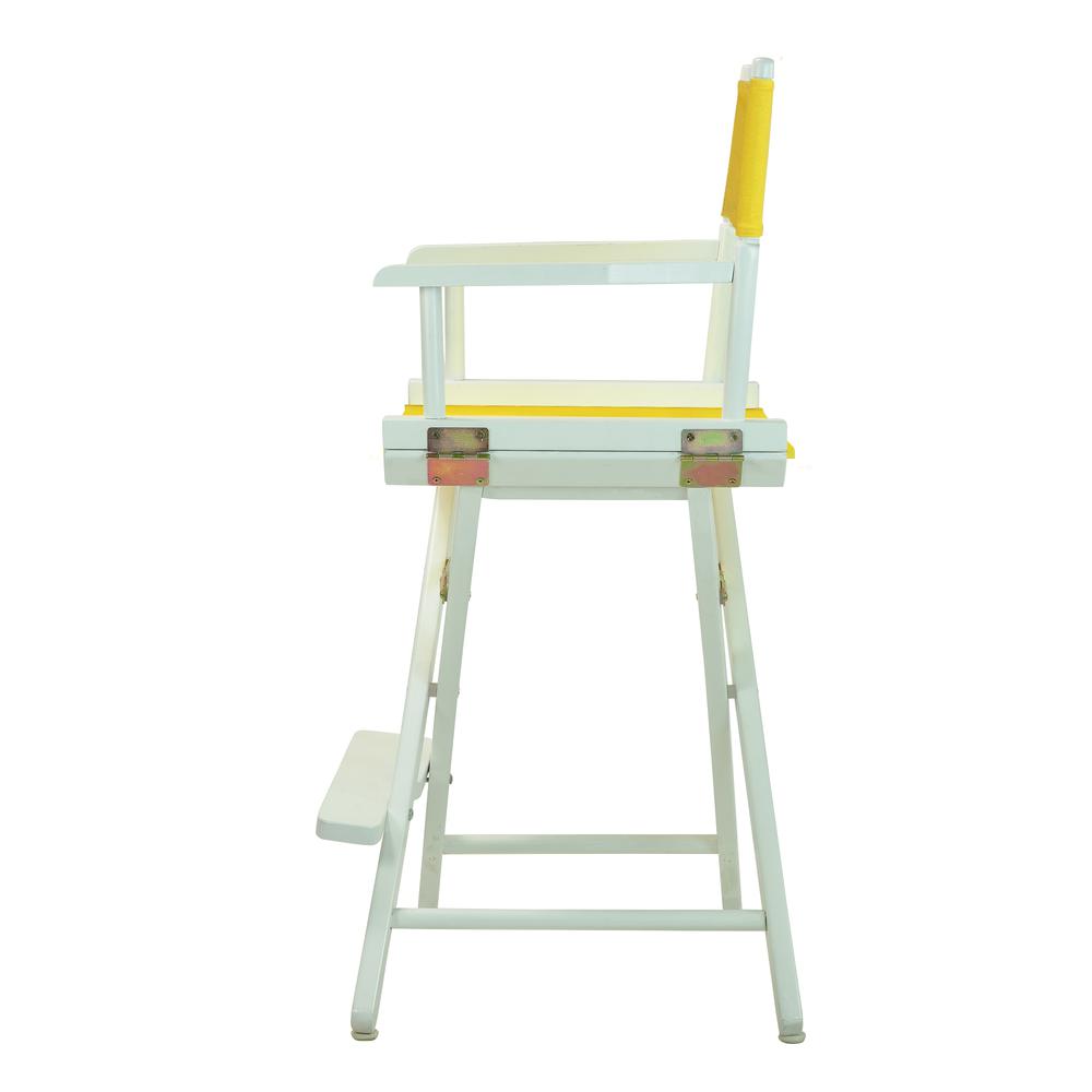 24'' Director's Chair White Frame-Gold Canvas - Casual Home