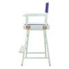 24'' Director's Chair White Frame-Purple Canvas - Casual Home