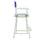 24'' Director's Chair White Frame-Purple Canvas - Casual Home