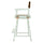 24'' Director's Chair White Frame-Brown Canvas - Casual Home
