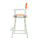 24'' Director's Chair White Frame-Tangerine Canvas - Casual Home