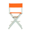 24'' Director's Chair White Frame-Tangerine Canvas - Casual Home