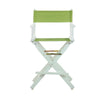24'' Director's Chair White Frame-Lime Green Canvas - Casual Home