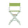 24'' Director's Chair White Frame-Lime Green Canvas - Casual Home