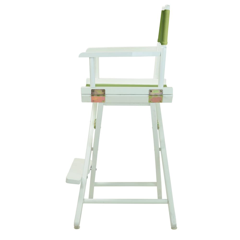 24'' Director's Chair White Frame-Lime Green Canvas - Casual Home