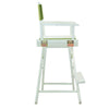 24'' Director's Chair White Frame-Lime Green Canvas - Casual Home