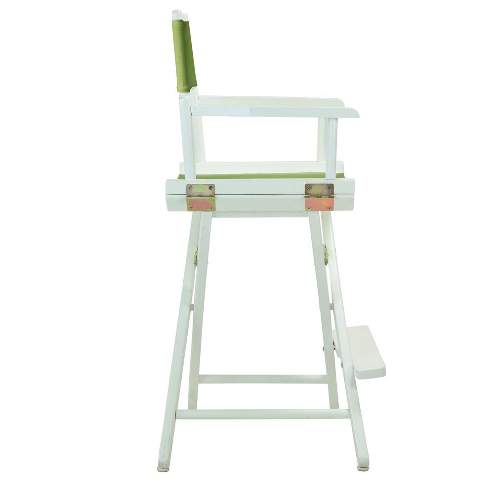 24'' Director's Chair White Frame-Lime Green Canvas - Casual Home
